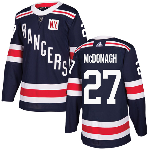 Adidas Rangers #27 Ryan McDonagh Navy Blue Authentic 2018 Winter Classic Stitched Youth NHL Jersey - Click Image to Close